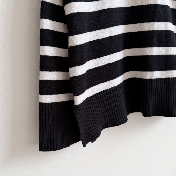 ZARA • Striped Knit Sweater in Black/White - Picture 6 of 12